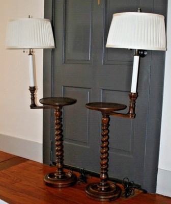 antique barley twist floor lamp